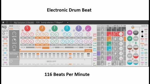 Bump Electro Electronic Drum Machine Beat 116bpm смотреть онлайн