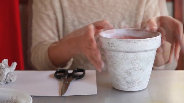 Как сделать "состаренный" горшок для цветов в прованском стиле смотреть онлайн