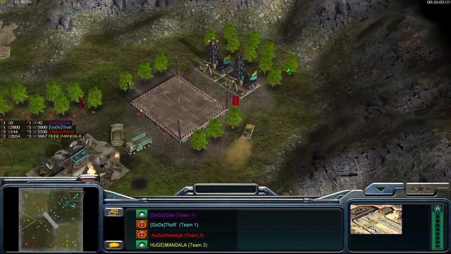 Двое против одного 2 Vs 1  в Генералах .ТОП матч по GEnerals Zero Hour. Учимся играть в Генералы.