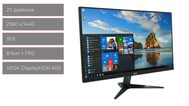Монитор Acer Nitro VG271USbmiipx смотреть онлайн