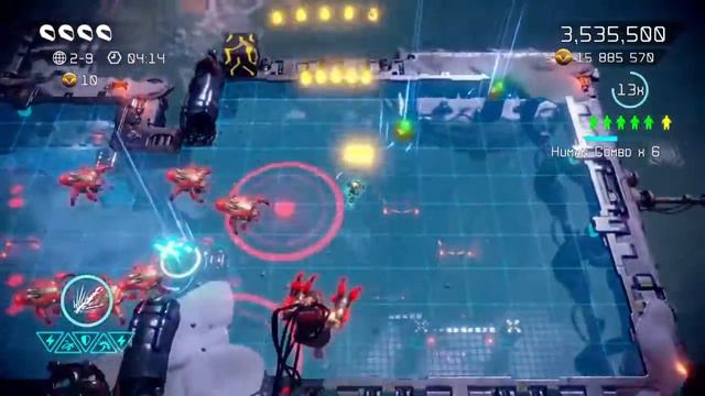 Nex Machina : Stage 2 Walkthrough All Secrets (Crystal Mountain) смотреть онлайн