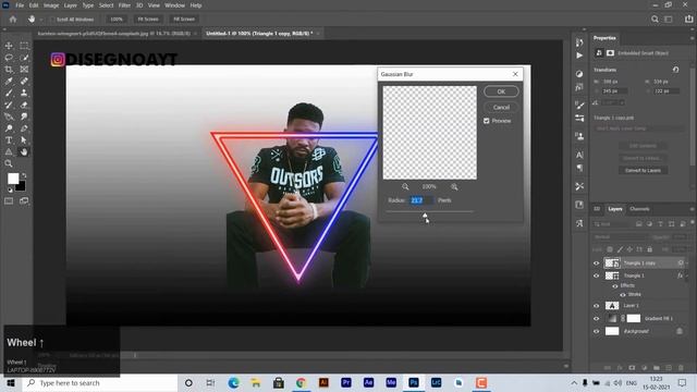 Neon Glow Effect Photoshop Tutorial - Photoshop Neon Light Effect (Dual Light) смотреть онлайн