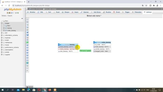 Cara Membuat Relasi Tabel Database MySQL di phpMyAdmin смотреть онлайн