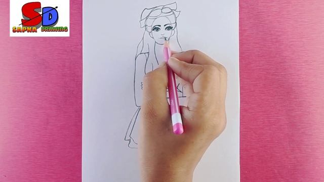 how to draw a beautiful girl - Drawing easy | pencil drawing tutorial | @sapnadrawing7130 смотреть онлайн
