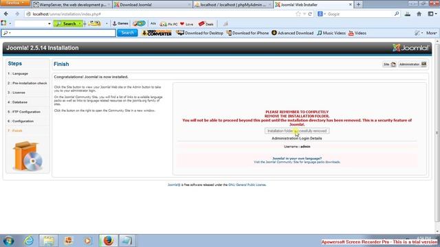 website design using joomla:joomla007;installation of joomla con'td смотреть онлайн