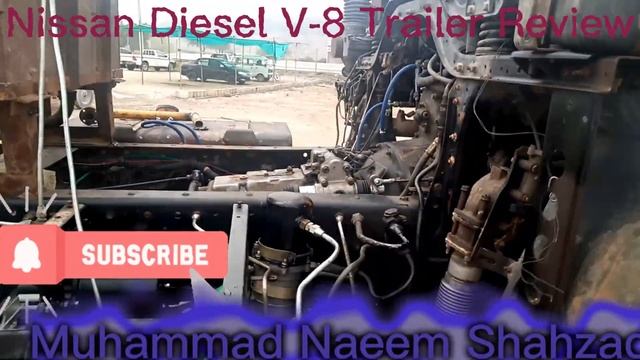 Nissan Diesel V 8 Prime Mover Machine  Complete Review #trailer #nissan #dieselengine #8cylinder