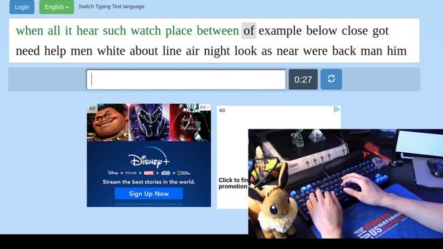 10fastfingers Typing Test: 132 WPM, 96% accuracy смотреть онлайн