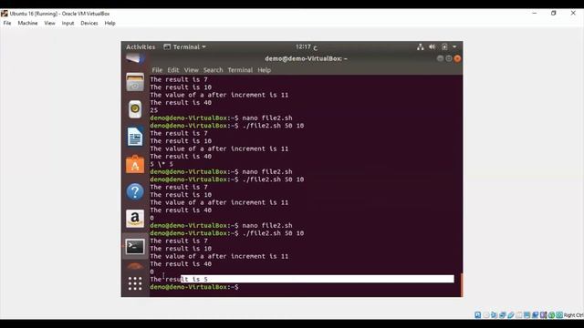 Ubuntu (let, expr and double paranthesis) смотреть онлайн