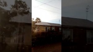 21 июля 2022 г. п. Магистральный из окна рабочего автобуса, вечер.