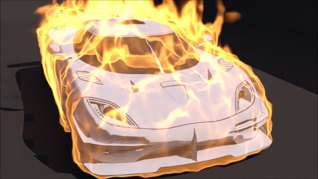 Supercar on reverse fire animation - 3ds Max смотреть онлайн