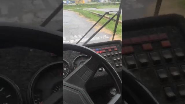 ПАЗ-4234 , дизель ММЗ д245 движение по автодрому, эстакада , парковка, гараж. смотреть онлайн