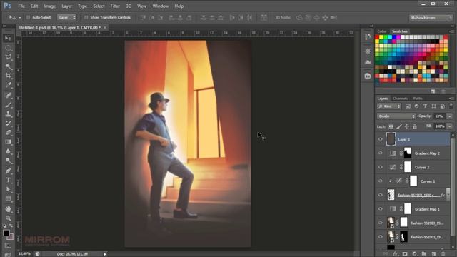 Design Creative Business Flyer CMYK Photoshop Tutorial смотреть онлайн