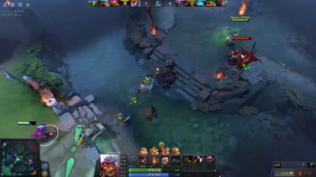 Dota 2.Как играет человек на низком приоритете с рангом "Властелин" смотреть онлайн