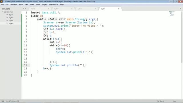 do while print table in java смотреть онлайн