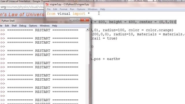 Modeling Elliptical Orbits with Visual Python смотреть онлайн