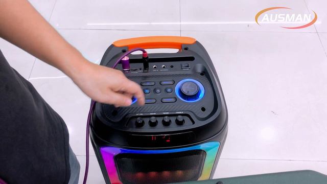 Wholesale Portable speaker with microphone: Dual portable Bluetooth karaoke machine смотреть онлайн