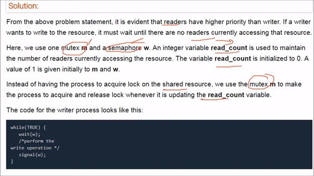 WHAT IS READER WRITER PROBLEM IN PROCESS SYNCHRONIZATION IN HINDI смотреть онлайн