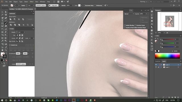 [Line Art] #1 - Convert images into line art (Adobe Illustrator CC 2018) смотреть онлайн