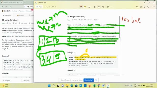 Merge Sorted Array solution | LeetCode | Coding Easy смотреть онлайн