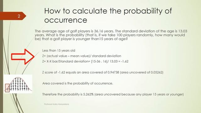 How to calculate the probability of occurrence using Z score table смотреть онлайн