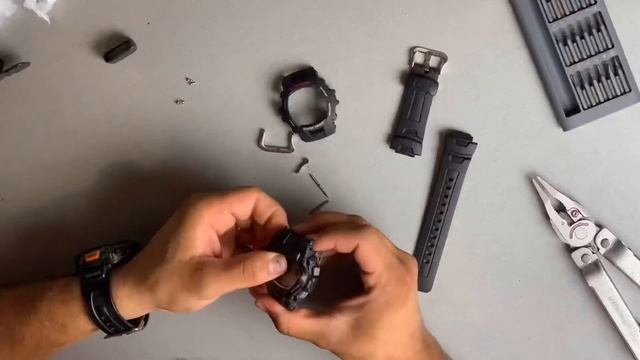 Как поменять ремешок на часах CASIO G-SHOCK, на примере модели G-7500 смотреть онлайн