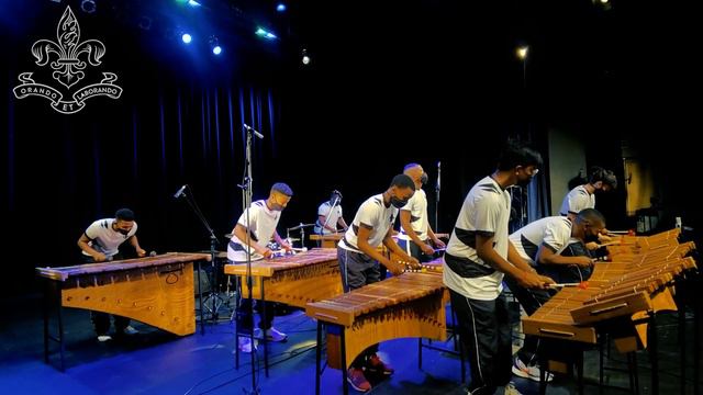 Brahms' Hungarian Dance arr. B. Clarke Hilton College Competition Marimba band смотреть онлайн