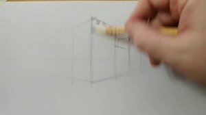 Как нарисовать здание или дом чтобы были видны две стороны. №1