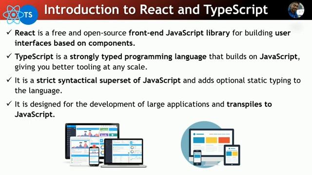 React TypeScript Crash Course: Part-1 Lecture-1 Introduction in Telugu #venkateshmogili #react смотреть онлайн
