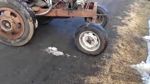 Самодельный трактор  с двигателем ИЖ Планета