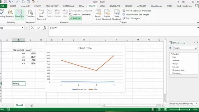 Review tab options in Excel смотреть онлайн