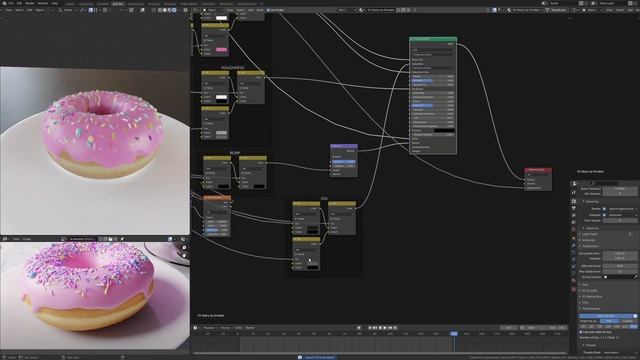 Nodevember Day 5 Pastry Timelapse - Blender Vector Displacement смотреть онлайн