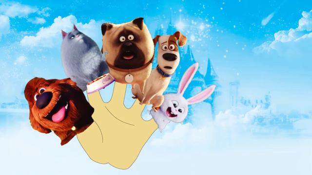 The Secret Life of Pets 2016 - finger family song for children смотреть онлайн