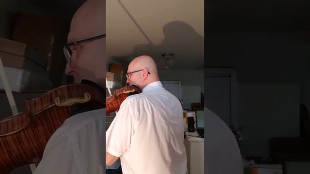 Wesley Baggett highly flamed new onepiece back violin. смотреть онлайн