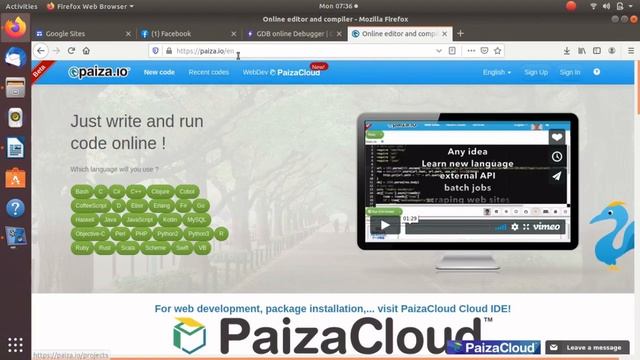 Online Compilers for C++ and Python. (+1 and +2) смотреть онлайн