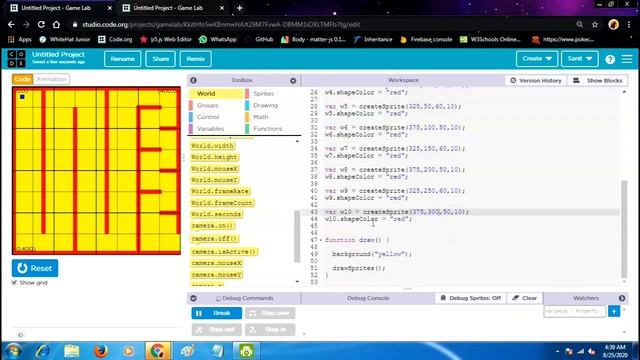How to make maze game in code.org.(gamelab) смотреть онлайн