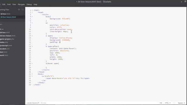 3d Box Text Effect | Pure CSS смотреть онлайн