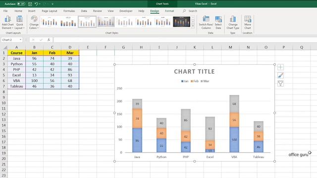 How To Create Stacked Column Chart in Excel (हिंदी) смотреть онлайн