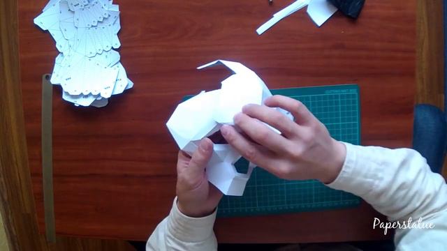 Demon mask papercraft timelapse смотреть онлайн