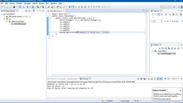 Programming Data Structure in Java | Vector Basics | INSERT(),SIZE(),REMOVE(),ISEMPTY() смотреть онлайн
