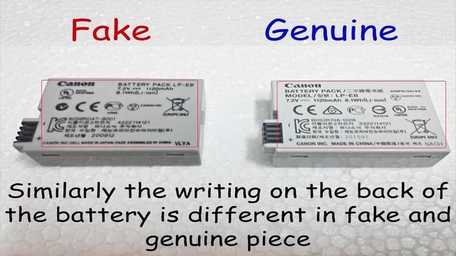 Canon LP-E8 Battery - How to spot the FAKE !!! смотреть онлайн