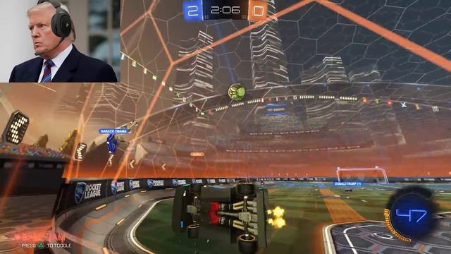US Presidents Play Rocket League FULL TOURNEY
