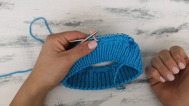 Классический берет. Вяжем спицами. Мастер класс. смотреть онлайн