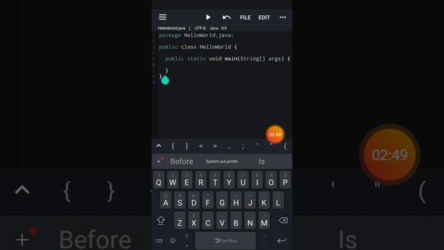 Hello World Java program смотреть онлайн