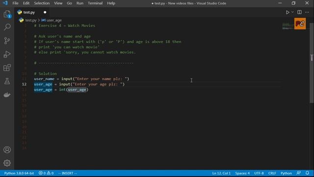 If-else Statement Exercise 4 | With Simple Coding Program | Python Tutorial for beginners смотреть онлайн