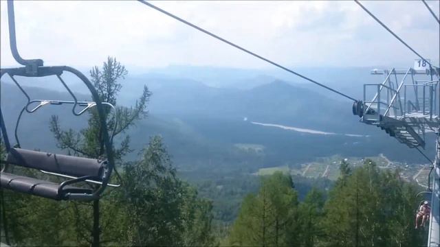 Алтай, Манжерок . Канатная дорога Манжерок Кресельный подъемник в Манжероке