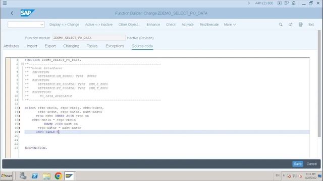 SAP ABAP Function Modules Part 3 & DDIC Structures