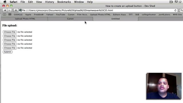 Upload Images in Dreamweaver CS5 смотреть онлайн