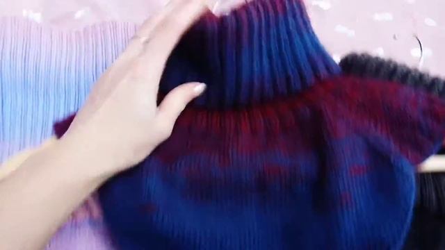 ✓Вязаные воротники манишки носочными спицами [ Градиент ] смотреть онлайн