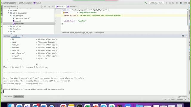 Terraform Tutorial For Beginners to create Github repo | terraform for beginners | terraform basics смотреть онлайн