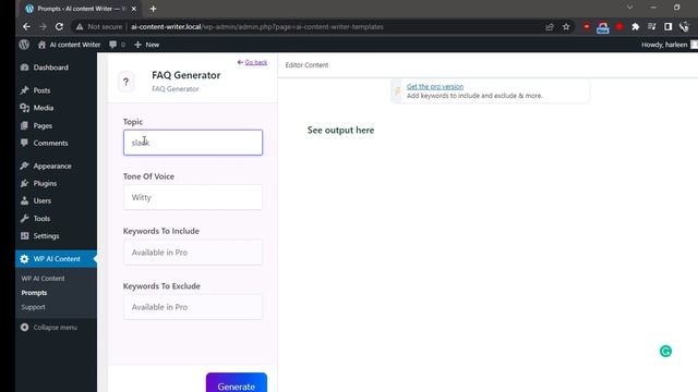 How to Create FAQ Generator using WP AI Content Writer смотреть онлайн